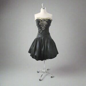 Vintage 80's 90s Strapless Gunne Sax Party Dress XS